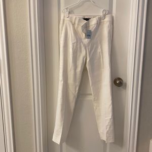 NWT Ann Taylor white linen pants.